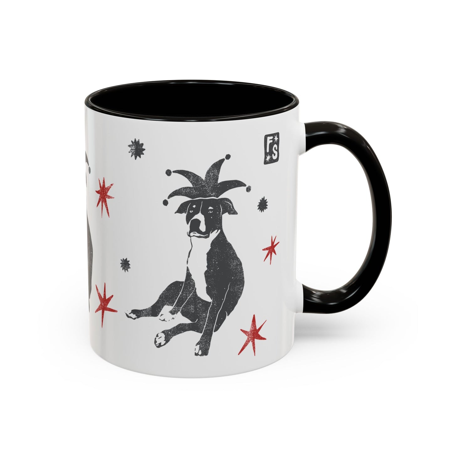 Fuck Fascists Pit Bull Jester | Mug 11oz