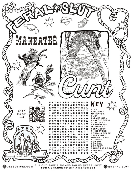 June Dirtbag Western Coloring Page Bundle