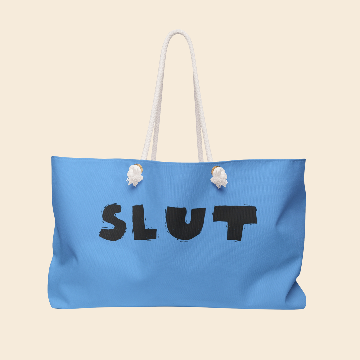 SLVT | Graphic Weekender Blue Travel Tote Bag