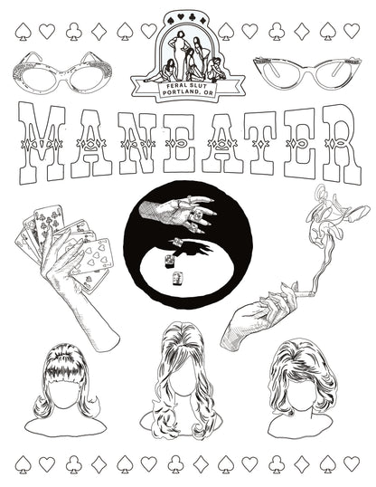 June Dirtbag Western Coloring Page Bundle
