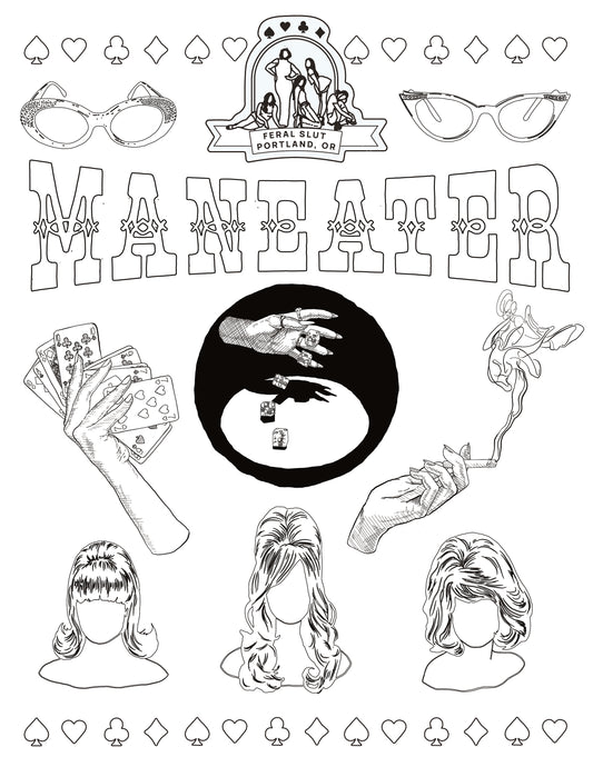 Maneater Coloring Page