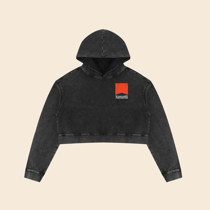 Maneater | Mineral Washed Crop Hoodie