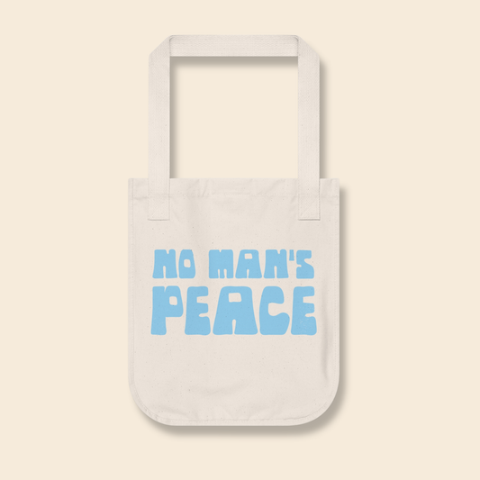 No Man's Peace  | Graphic Organic Tote Bag