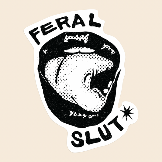 Feral Slut Lick | Sticker